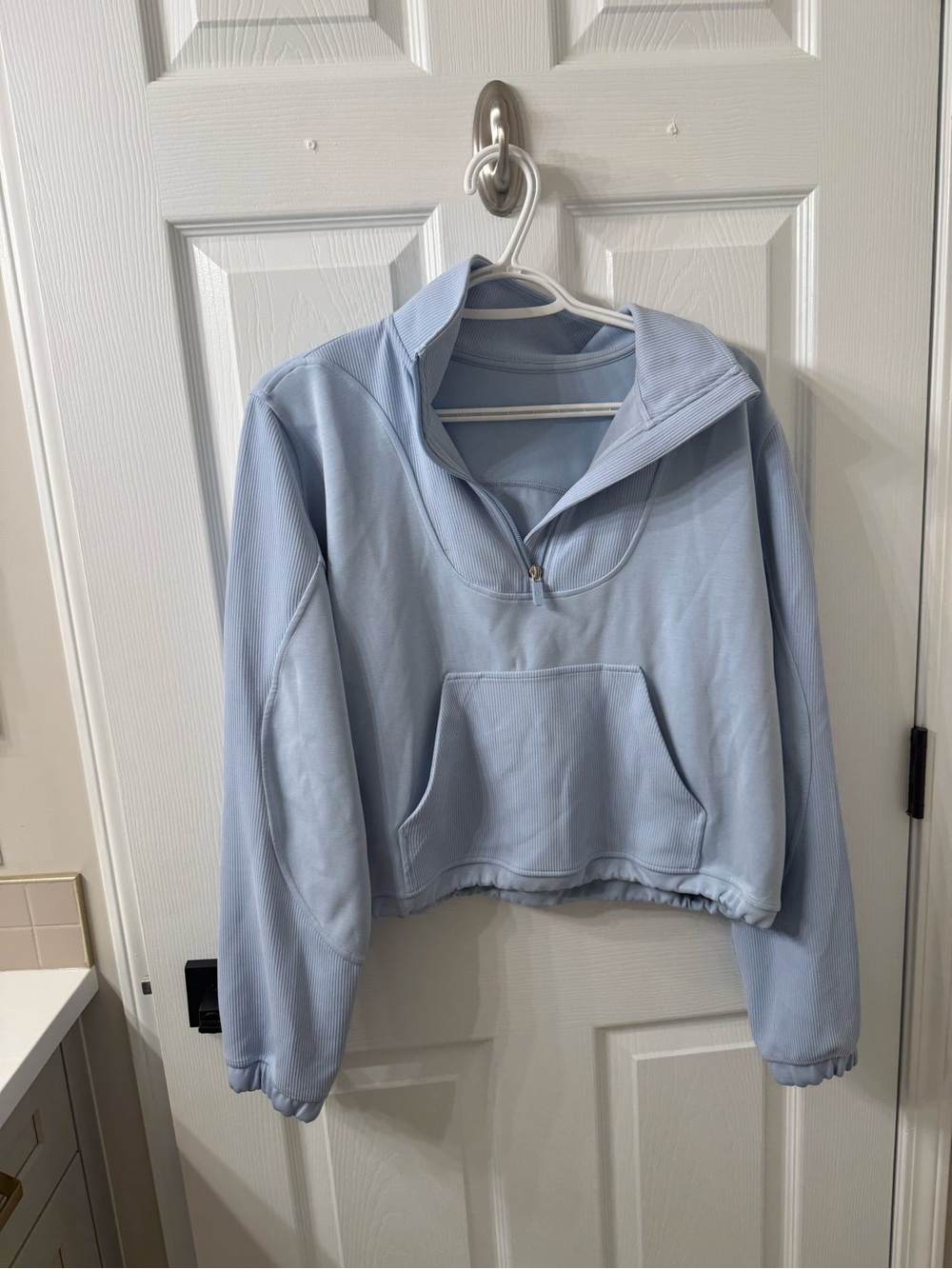 lululemon athletica Light Blue Half-Zip Pullover Sweater - Picture 1 of 3
